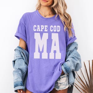 Custom City and State T-shirt, Custom City Gift, Personalized Comfort Colors Place Name Shirt, Custom Design State Tee, Cape Cod MA T-shirt