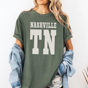 Custom City and State T-shirt, Custom City Gift, Personalized Comfort Colors Place Name Shirt, Custom Design State Tee, Nashville TN T-shirt