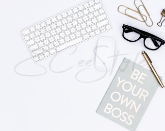 Be Your Own Boss Office Flat-lay Stock Image Photography