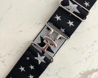 Silver Star Belt - 1.5” Elastic Equestrian Riding Belt