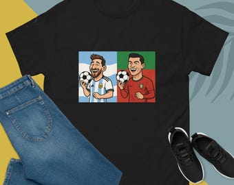 Maillot de football Messi/Ronaldo | -shirt de la Coupe du monde | T-shirt de fan de football