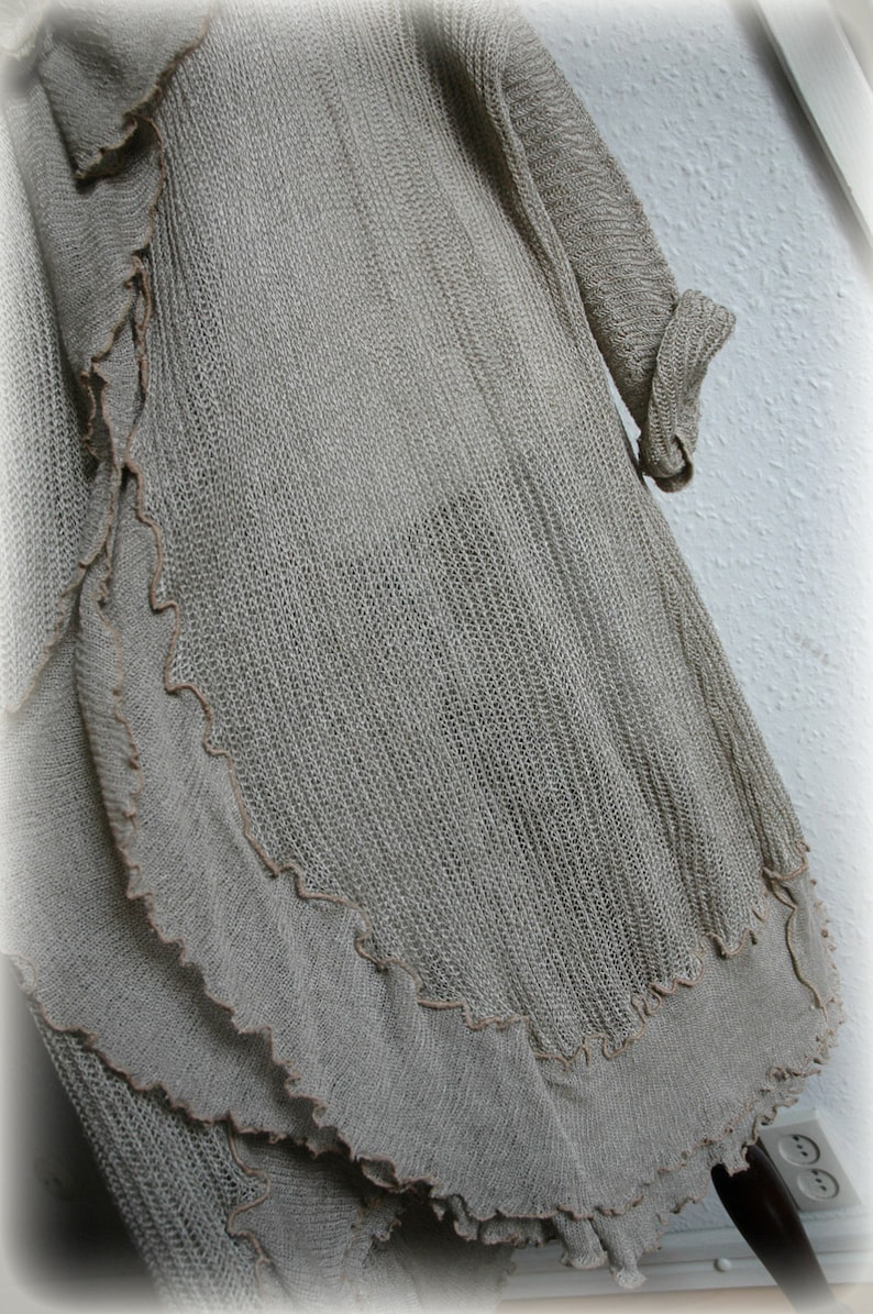 Oversized Cardigan Lagenlook Clothing,Plus Size Sweater,Bohamian Sweater Bohemian Clothing Natural Cardigan LINEN Wrap Sweater