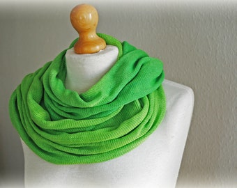 Linen Lime Grenn Scarf,Infinity Women Cowl Scarf ,Organic Natural  Scarf,Mother's day gift, Women accessories, Gift for HER