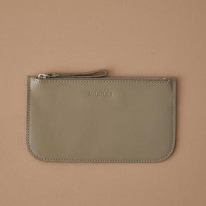 ZIP WALLET : Minimalist Leather wallet - Cardholder - Simple Wallet - Genuine leather