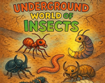 El mundo subterráneo de los insectos - Enciclopedia infantil digital ilustrada + ilustraciones adicionales (descarga en PDF)