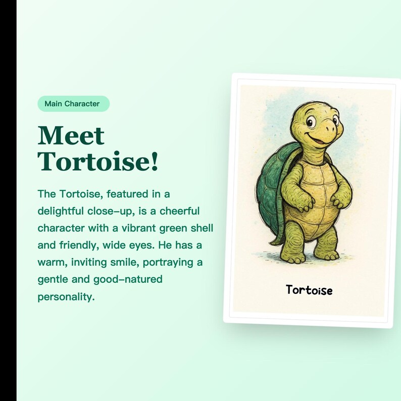 The Tortoise and the Hare - Kids Storybook With Character Art | Instant ...