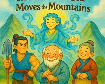 El viejo tonto mueve las montañas: Cuento infantil + Ilustraciones adicionales (Descarga en PDF)