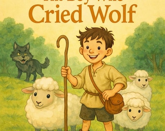 Cuento infantil "El niño que gritó lobo" + Ilustración adicional (Descarga PDF)
