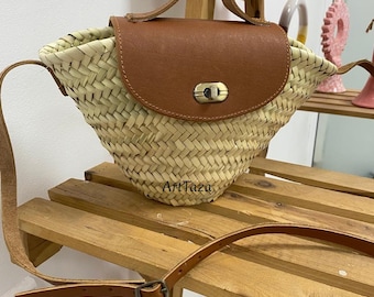 Handmade Straw Basket | Woven Boho Decor