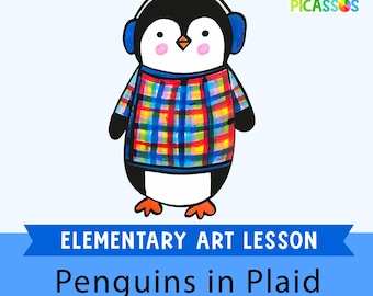 How to Draw a Penguin | Winter Art Activity for Kids | Fun Easy Art Lesson | Elementary Art Lesson PDF| Homeschool Art Lesson