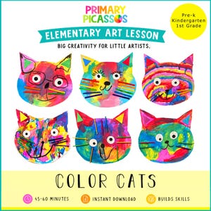 Lezione d'arte facile e divertente per bambini / Progetto d'arte elementare / Lezione d'arte per l'istruzione parentale / Piano di lezione d'arte / Lezione d'arte sulla miscelazione dei colori / Arte per l'istruzione parentale
