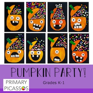 Kids Fall Activity | Fun Easy Art Lesson for Kids| Elementary Art Project| Halloween Activity |Art Lesson Plan| Painting Art Lesson