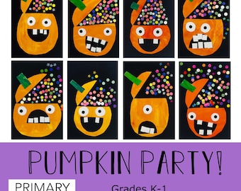 Kids Fall Activity | Fun Easy Art Lesson for Kids| Elementary Art Project| Halloween Activity |Art Lesson Plan| Painting Art Lesson