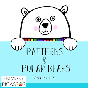 Polar Bear Art Project | Winter Activity for Kids | Fun Easy Art Lesson for Kids| Elementary Art Project| Homeschool Art Lesson |How to Draw