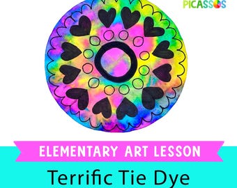 Fun & Easy Art Lesson for Kids | Elementary Art Project | Homeschool Art Lesson| Art Lesson Plan| Color/Pattern Lesson | Homeschool Resource
