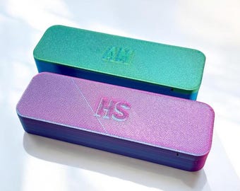 Porta-comprimidos personalizado para 7 dias, organizador semanal de medicamentos gravado.