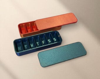 Pastillero de 7 días, pastillero semanal portátil