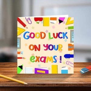 Good Luck On Your Exam Card | Card For Students | GCSE Card  | Leaving & Junior Cert Card | You Got This Card  | You Can Do This Card