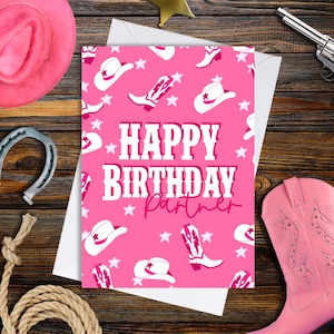 Cowgirl Birthday Card | Card For Her | Card For Friend , Girlfriend | Trendy Birthday Card | Birthday Card | Funny Birthday Card For Her