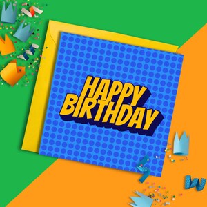 Alles Gute zum Geburtstag Comic-Karte | Alles Gute zum Geburtstag Karte | Geburtstagskarte für Ihn | Lustige Geburtstagskarte | Geburtstagskarte für Papa,Bruder,Sohn,Onkel