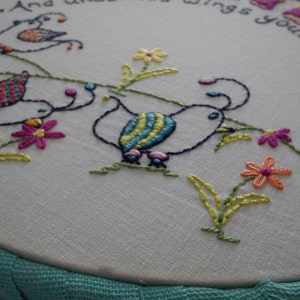 Whimsical Bird PDF Embroidery Pattern image 3