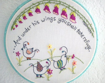 Whimsical Bird PDF Embroidery Pattern