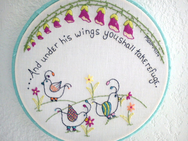 Whimsical Bird PDF Embroidery Pattern image 1