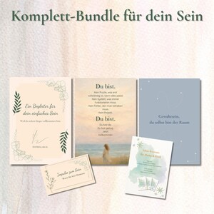 Komplett Bundle Achtsamkeit für Mamas | Selbstfürsorge, Retreat, Gewahrsein, Begleiter, Impulskarten | Digitales Set