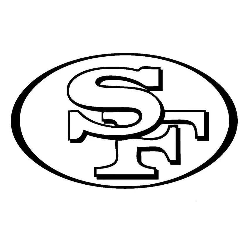 Niners Vinyl Vinyl Decal Truck Car Sticker Laptop - Football NFL San Francisco 49ers ...