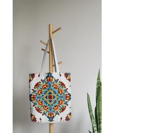 Leichtes Ukrainisches Ornament - Minimalistische Volkskunst zum Ausdrucken, Wanddekor mit weichem slawischem Muster