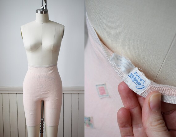 1940s Pink Knit Shorts | Vintage 1940s Fine Knitte