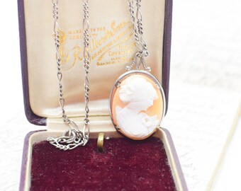 Vintage Victorian Revival Cameo Pendant