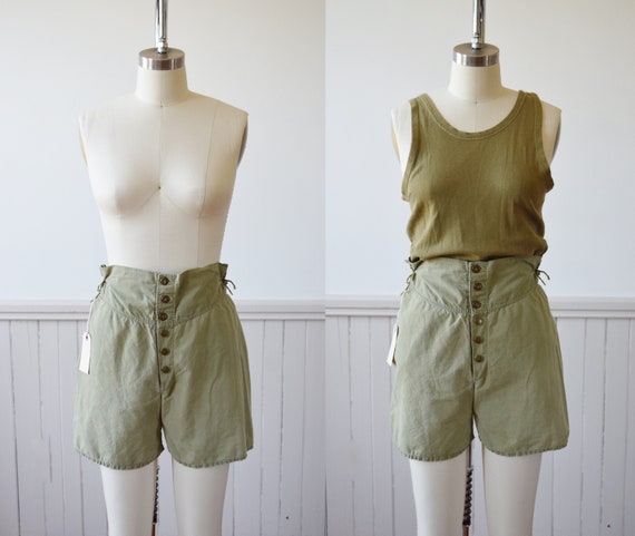 1940s Army Issue Boxer Shorts | Vintage 1940s Loun