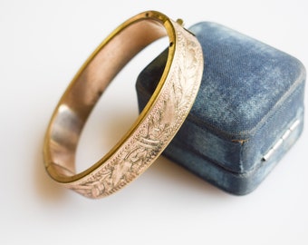 Antique Victorian Gold-fill Bangle Bracelet