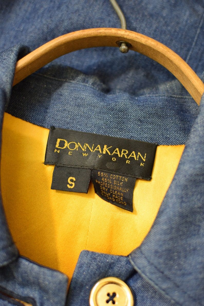 Vintage 1990s Donna Karan Swing Jacket XS/S/M image 9