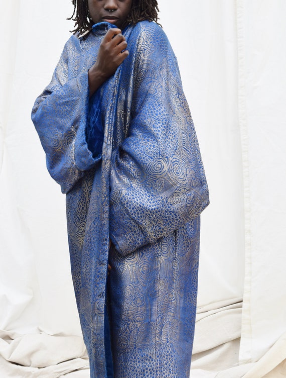 1920s Lamé and Velvet Coat | Vintage 1920s Gold an