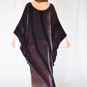 Vintage Velvet Caftan Gown OS image 9