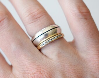 Minimalist Vintage Sterling Silver Ring