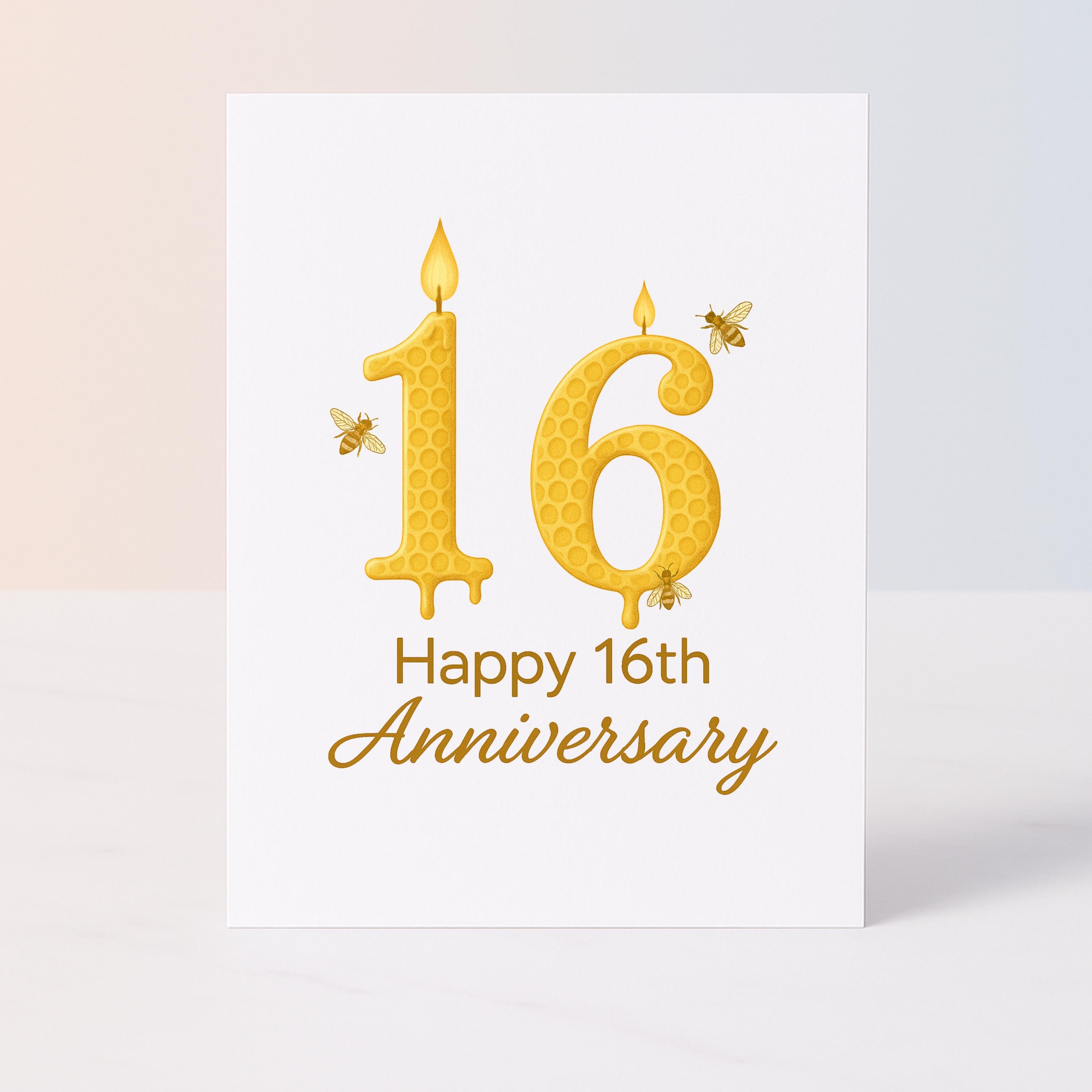 Modelo De 16º Aniversário Com Ilustração De Chuva De Papel Dourado