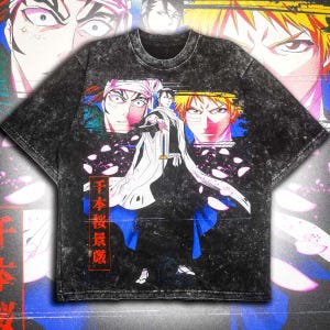 Vintage Anime Soul Reaper T-Shirt, Sweatshirt, Hoodie – Retro Washed Heavyweight Apparel, Unisex Shirt, Perfect Gift for Anime Enthusiasts.