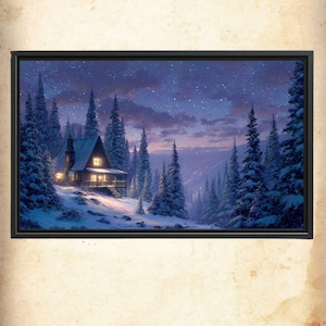 Thomas Kinkade-Inspired TV Art – 8-Piece Scenic Digital Art for Samsung Frame & Smart TVs