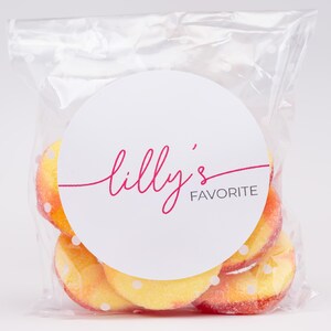Custom Wedding Favor Stickers - Personalized With Your Names - Perfect for Reception Favors, Bridal Showers, Hotel Gift Bags, Favor Bags