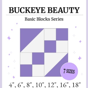 Digital - Buckeye Beauty Quilt Block Pattern