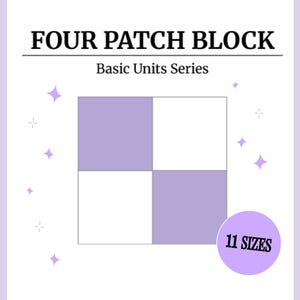 Digital - Four Patch Quilt Block Pattern