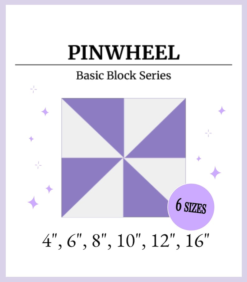 Pinwheel Text Digital - Pinwheel Quilt Block Pattern - Etsy