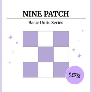 Digital - Nine Patch Quilt Block Pattern