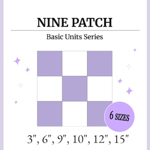 Digital - Nine Patch Quilt Block Pattern