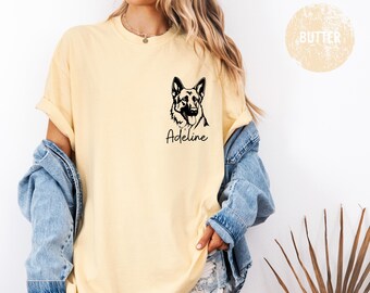 Comfort Colors German Shepherd T-Shirt: Dog Lover Gift
