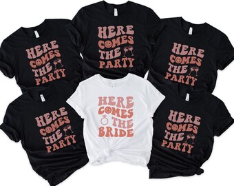 Bachelorette Party Matching Shirts: Bride & Team Bride Cotton Tees