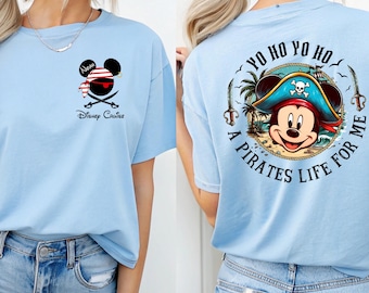 Yo Ho Yo Ho A Pirate's Life For Me, Disney Pirates of, Caribbean T-Shirt, Mickey and Minnie Disney Cruise T-Shirt, Disney Pirate Cruise